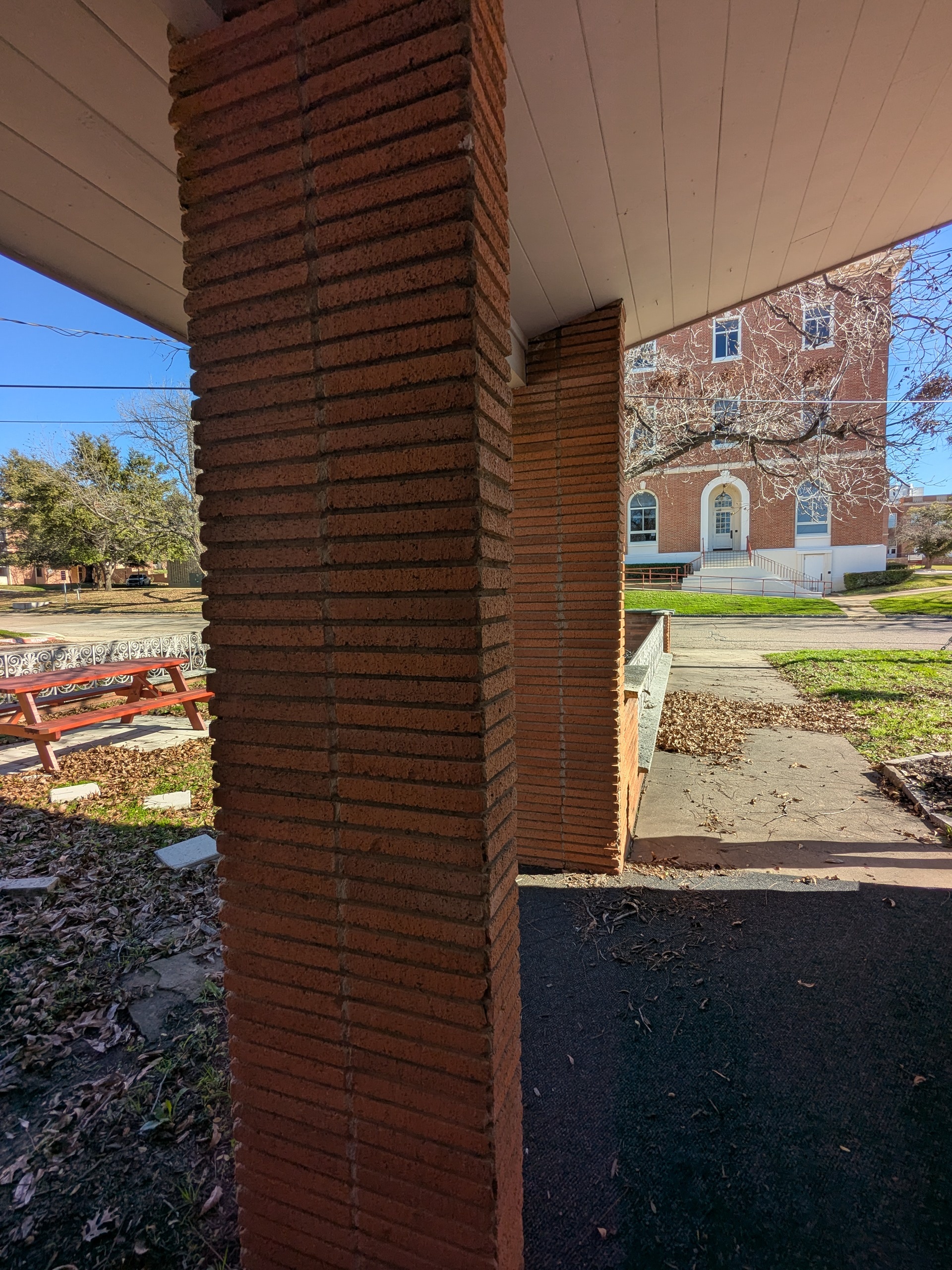 Roman brick columns