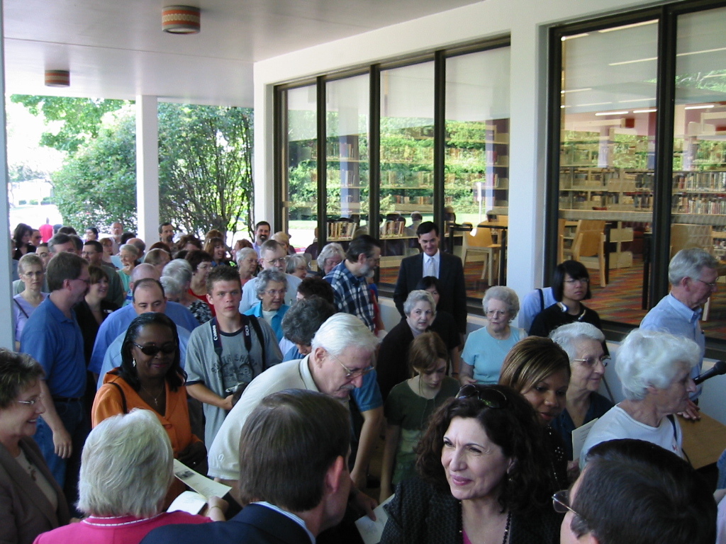 Grand opening of the Emily Fowler Library