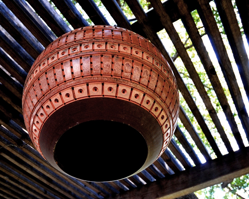 Globe on south pergola