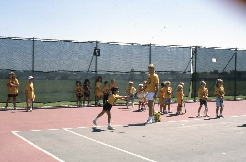 Childrens Tennis Program at Goldfield 1990.jpg