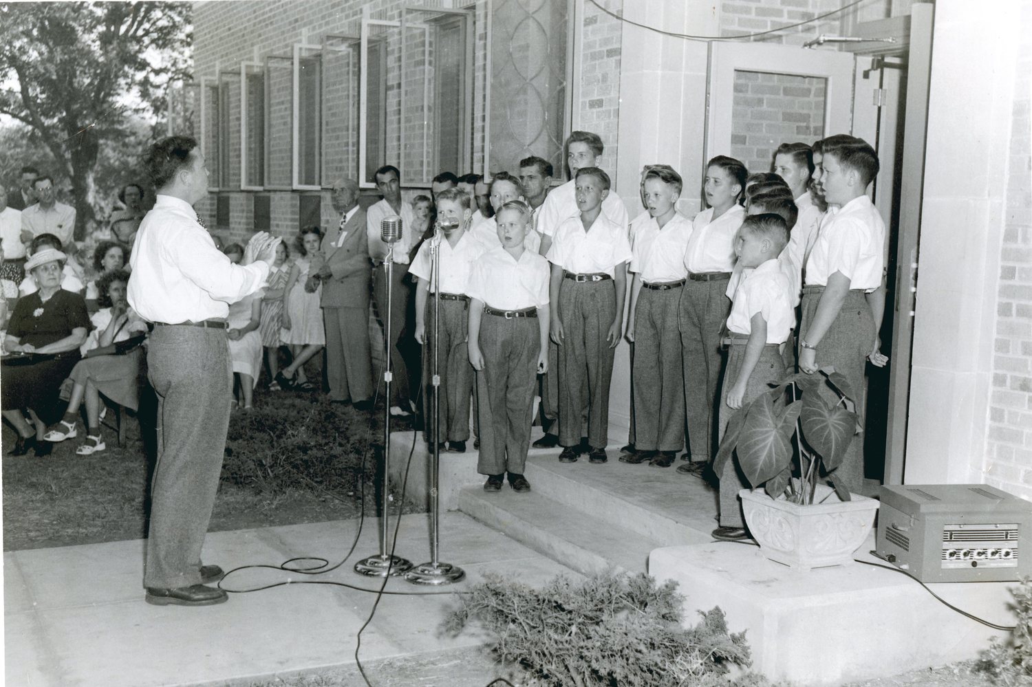 Grand opening ceremonies of the Denton City-County Public Library