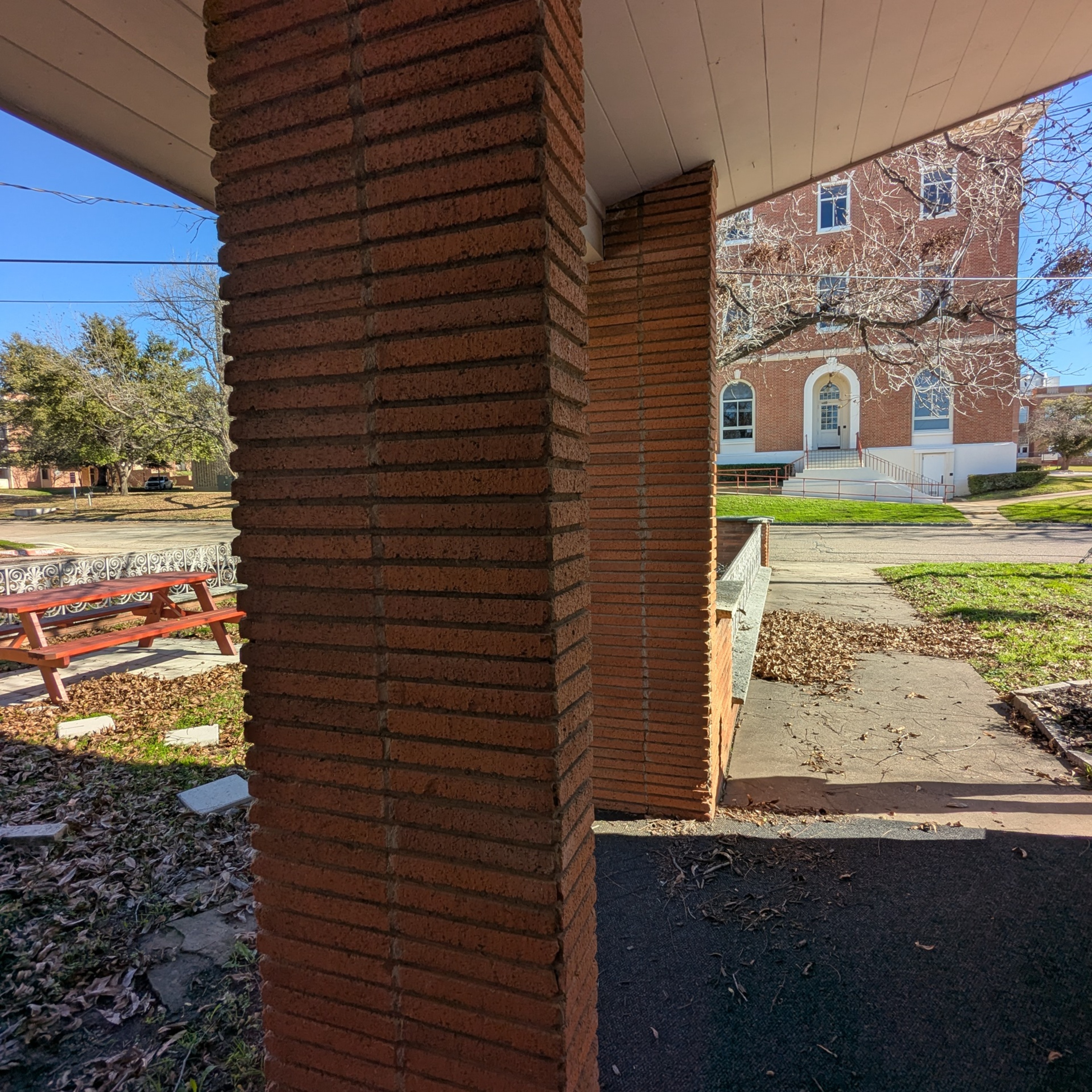 Roman brick columns