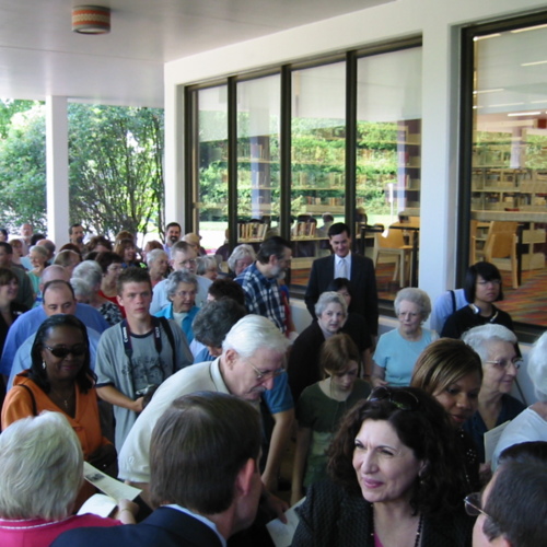 Grand opening of the Emily Fowler Library