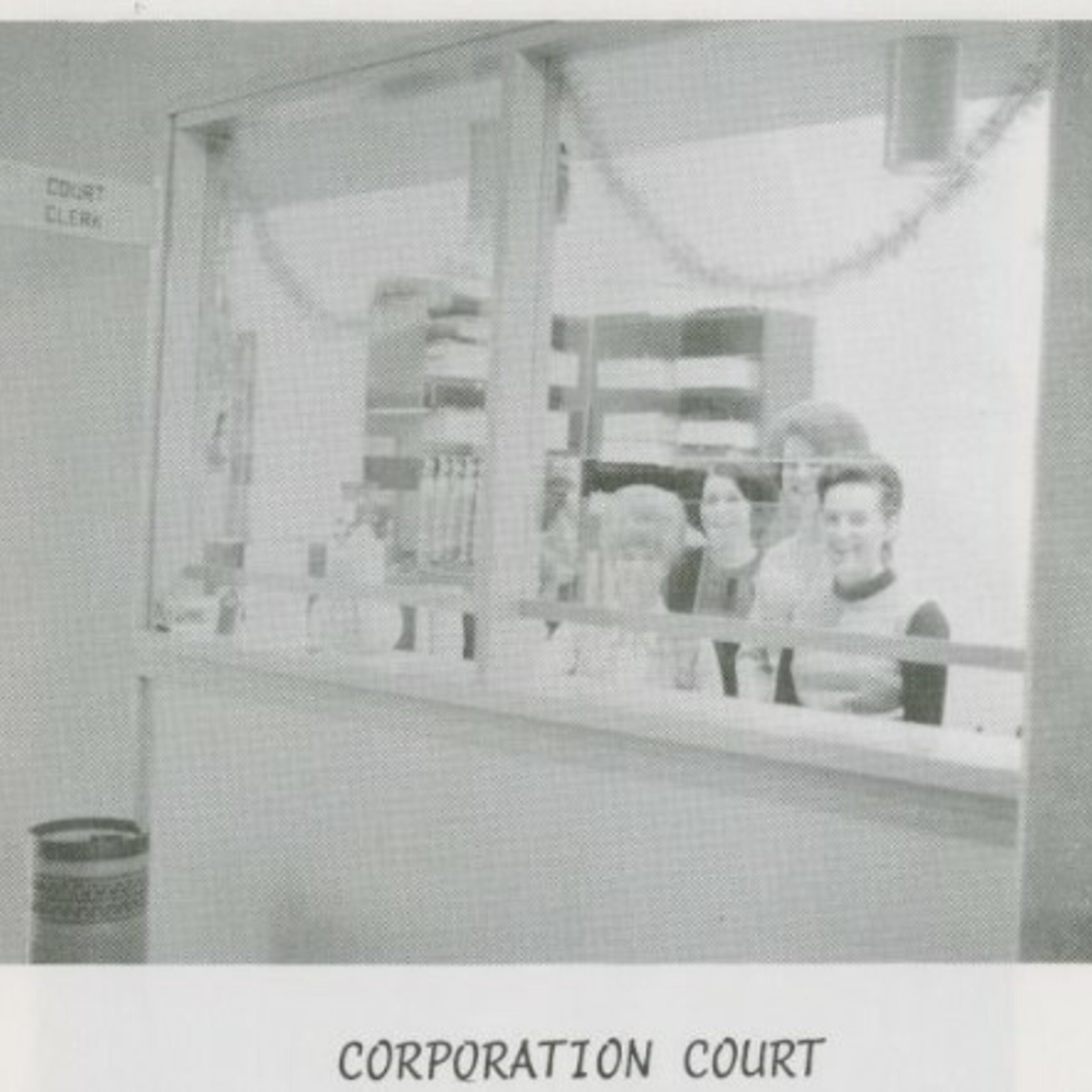 Corporation Court inside City Hall, December 1969.