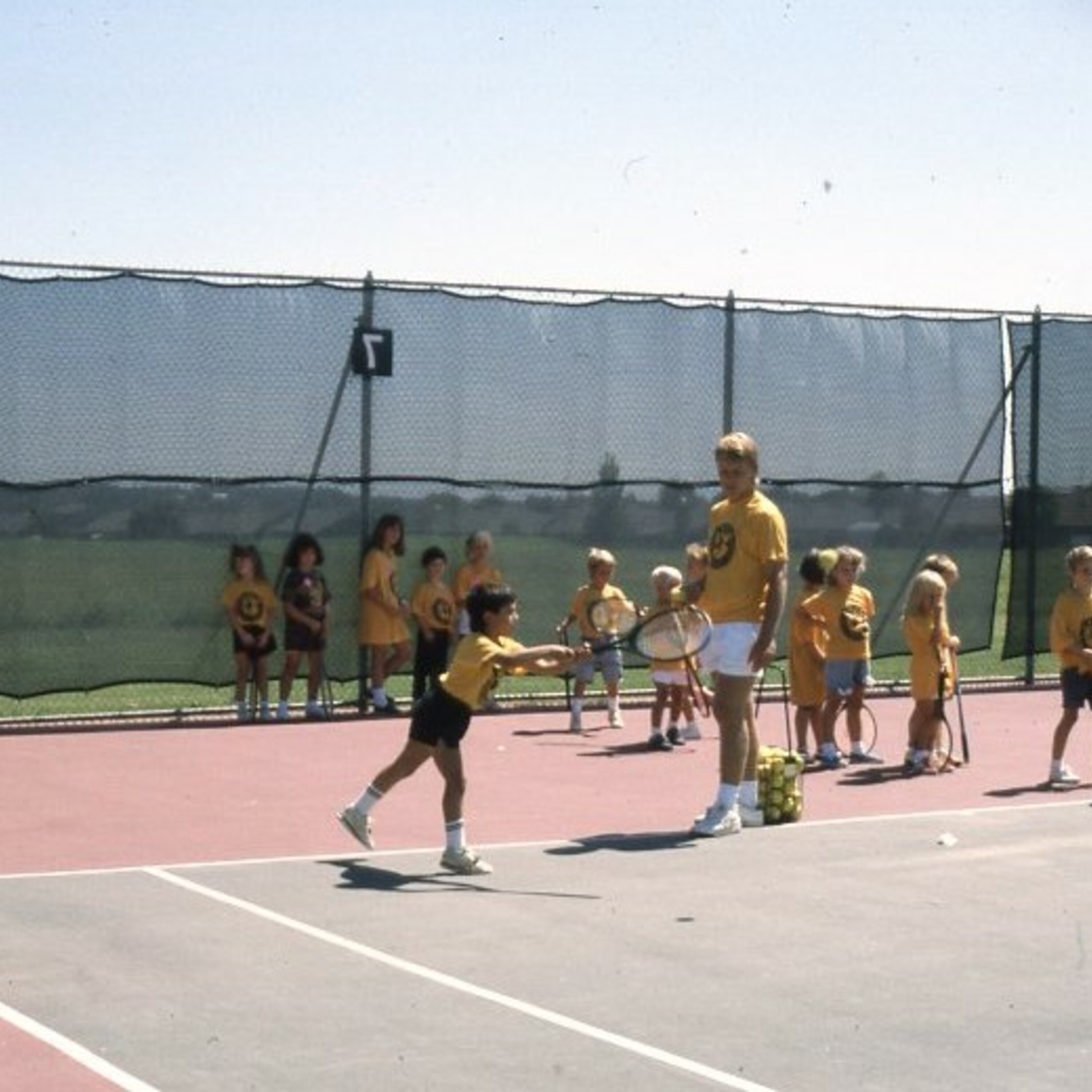 Childrens Tennis Program at Goldfield 1990.jpg