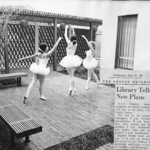 Courtyard in the back of the "teen area".