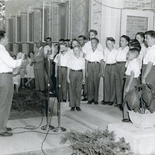 Grand opening ceremonies of the Denton City-County Public Library