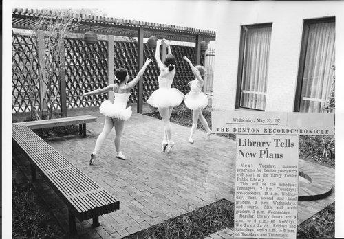 Courtyard in the back of the "teen area".